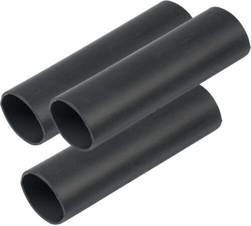 Ancor Heavy Wall Heat Shrink Tubing - 3/4" x 6" - 3-Pack - Black