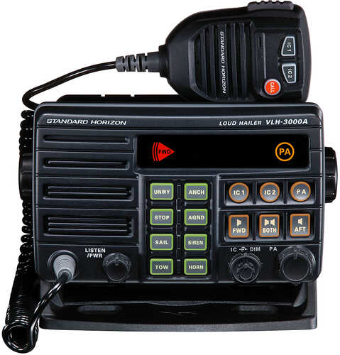 Standard Horizon VLH-3000A 30W Dual Zone PA/Loud Hailer/Fog w/Listen Back & 2 Optional Intercom Stations