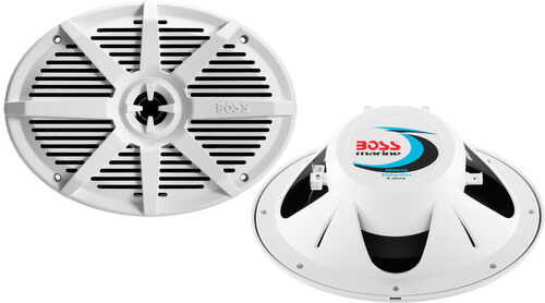 Boss Audio MR692W 6" x 9" 2-Way 350W Marine Full Range Speaker - White - Pair