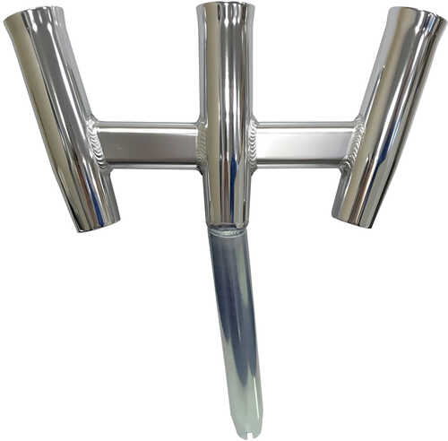 Tigress GS Trident Rod Holder - Bent Butt - Polished Aluminum