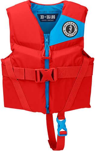 Mustang Rev Child Foam Vest - Imperial Red