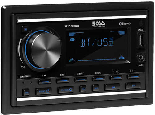 Boss Audio 810BRGB In-Dash Double-Din MP3-Compatible Digital Media AM/FM Receiver w/USB Charger &amp; Multicolor Illumin