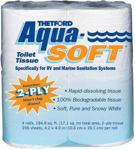 Thetford Aqua-Soft Toilet Tissue *4-Pack