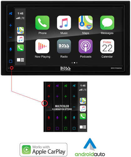 Boss Audio MRCP9685A Stereo w/AM/FM/BT &amp; Apple CarPlay