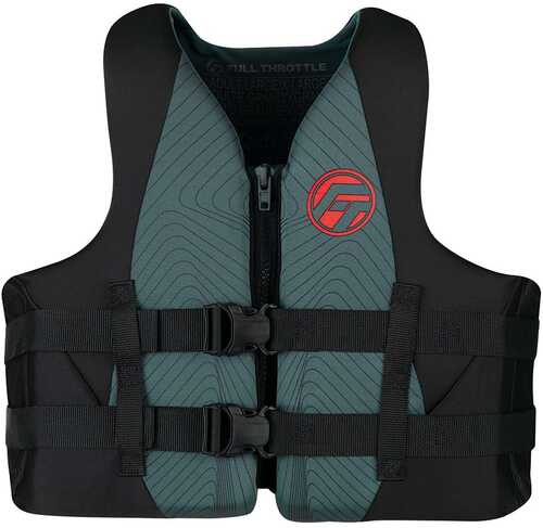 Full Throttle Adult Rapid-dry Life Jacket - 2xl/4xl - Grey/black