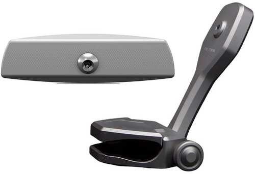 PTM Edge Mirror/Bracket Kit w/VR-140 Elite &amp; ZXR-361 (Titanium Grey)