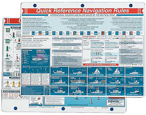 Davis Quick Reference Navigation Rules Card