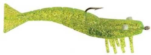 Doa Shrimp 3Pk 1/4 3-1/2 Chartreuse/Silver Glitter Md#: FSH-3-3P-318