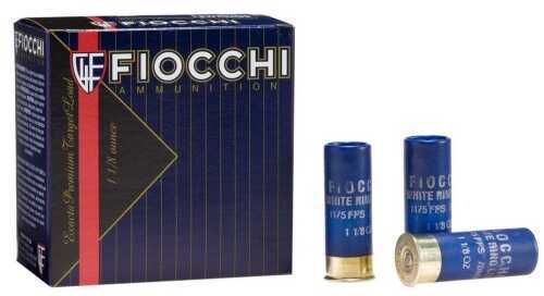 12 Gauge 2-3/4" Lead #8  1-1/8 oz 25 Rounds Fiocchi Shotgun Ammunition