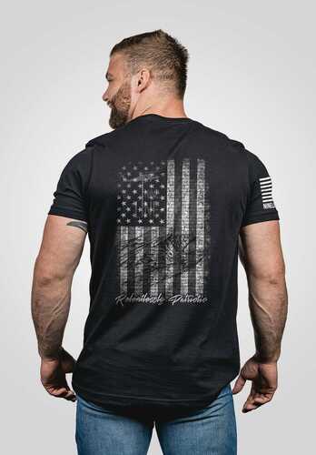 Nine Line Apparel Mens T-shirt Eagle Black L