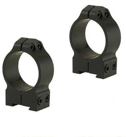 Warne 14B1M CZ527 Ring Set 30mm Dia Medium Aluminum Black Matte