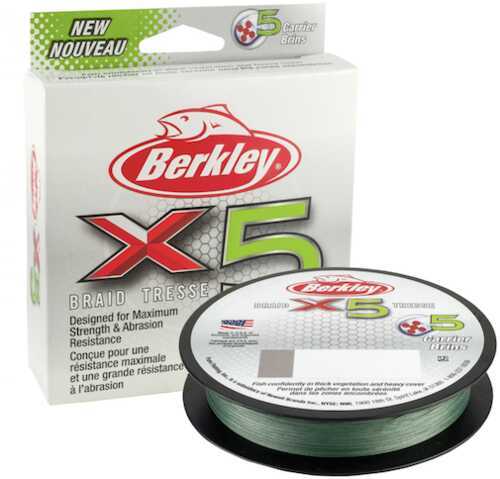 Berkley X5 BRAID 330YD LO VIS GRN 15#