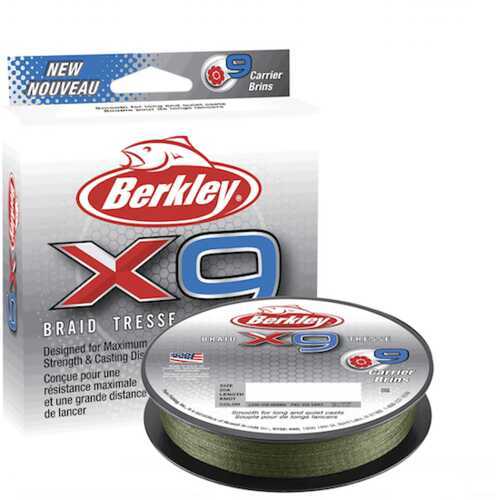 Berkley X9 BRAID 165YD LO VIS GRN 30#