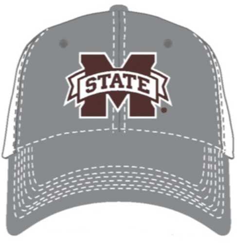 National Cap & Sportswear Grey Ghost Mesh Back Miss State