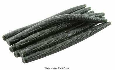 Okuma Fishing Tackle Armor Tube Worm- 5.5 In.- Watermelon Black Flake