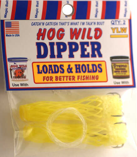 Magic Catfish Bait Hogwild Yel Baitdipper Worm 2Cd