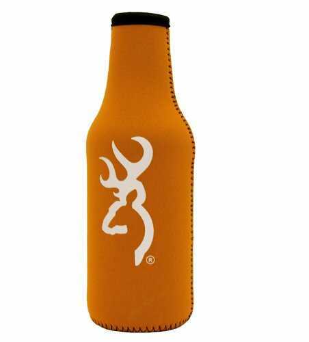 AES Browning Bottle Koozie Orange/White