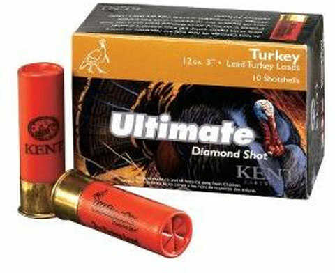 12 Gauge 3-1/2" Lead #4  2-1/4 oz 10 Rounds Kent Cartridges Shotgun Ammunition