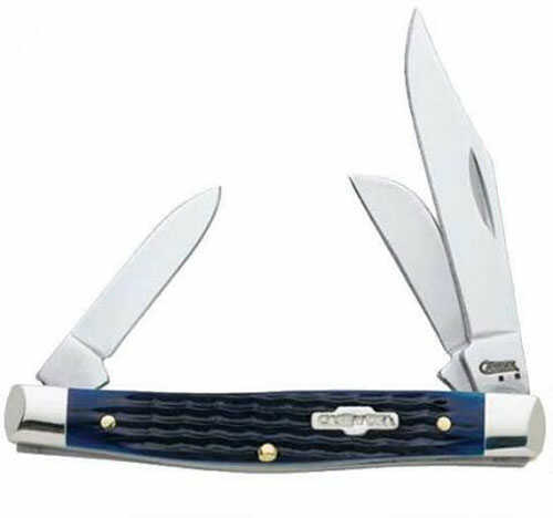 Case 02806 Stockman Medium 2.42"/1.58"/1.57" Folding Clip/Sheepfoot/Pen Plain Mirror Polished Tru-Sharp SS Blade/Rogers