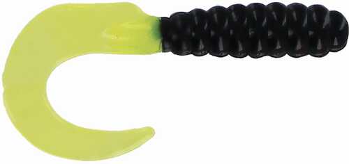 Bb 2" Curl Tail Grub Blk/chrt 100pk