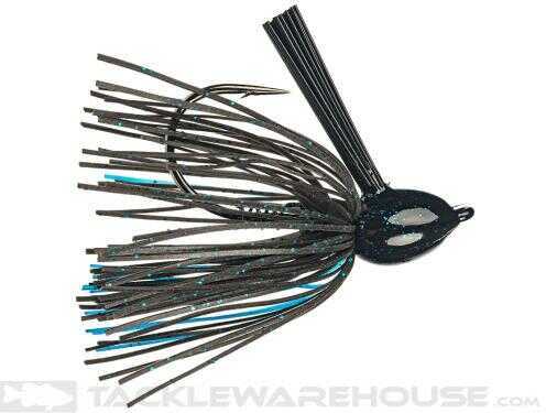 Strike King Hack Attack Fluorocarbon Flip Jig 3/8oz Black Blue