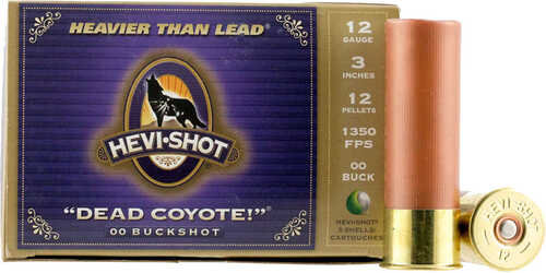 Hevi Shot Dead Coyote Load 12 ga. 3 in. 1 3/8 oz. 00 Buckshot 5 rd. Model: HS42213