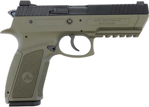 IWI Jericho 941 Enhanced Polymer Side Pistol 9mm 4.4 in. OD 17 rd Model: J941PL9OD-II