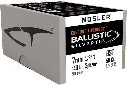 Nosler Ballistic Silvertip Hunting Bullets 7mm 140 gr. Spitzer Point 50 pk.