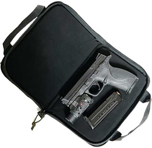 G*Outdoors GPS-1485PCMF Memory Foam Pistol Case Large Black 1 Handgun