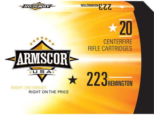 Armscor Target Rifle Ammo 223 Rem. 55 gr. VMAX 20 rd. Model: FAC223-5N