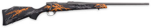 Weatherby Vanguard Compact Hunter Rifle 243 Win. 20 in Black Grey and Orange RH Model: VYH243NR2B