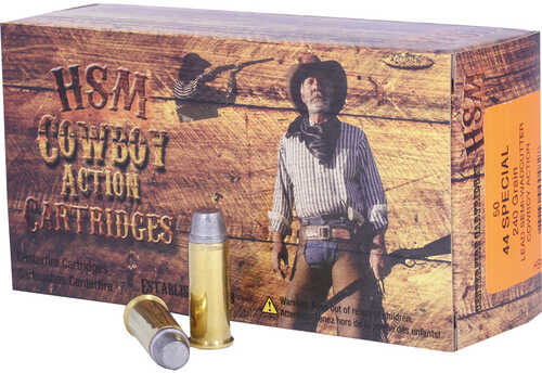 HSM Cowboy Action Handgun Ammunition 44 S&W Special 240 gr. 50 rd. Model: HSM-44S-1-N