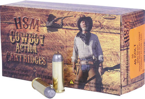 HSM Cowboy Action Handgun Ammunition 45 Colt 200 gr. 50 rd. Model: HSM-45C-2-N