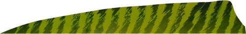 Gateway Shield Cut Feathers Barred Chartreuse 4 in. LW 50 pk.