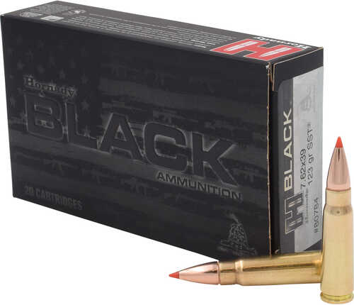 Hornady Black Rifle Ammo 7.62x39 123 gr. SST Black 20 rd. Model: 80784