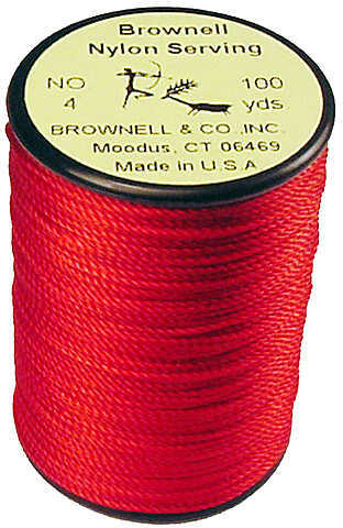 Brownell No. 4 Nylon Serving Red .021 100 yds. Model: FA-TNRD-004-JI