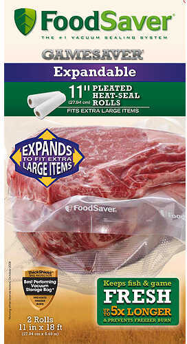 FoodSaver GameSaver 11 In X 18 Ft Expandable Heat-Seal Rolls