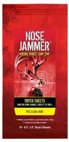 Nose Jammer Dryer Sheets 15 pk. Model: 3168