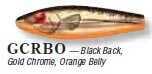 L&S Mirrolure She Pup 9/16Oz 3 1/2In Gold Chrome/Orange Belly Md#: 75Mr-GCRBO