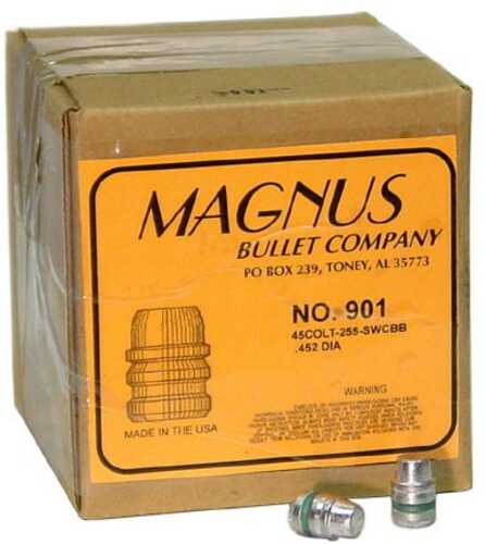 Magnus 45 Colt .452 Diameter 255 Grain Semi Wad Cutter Bevel Base Cowboy 400 Count