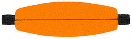 Foam Slotted Cigar Float 2 1/2In Orange 100/bg