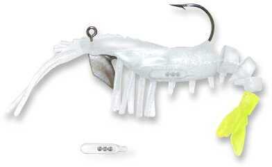 Egret Vudu Rattler Shrimp 3 1/2In 2Pk White/Chart Model: E-VS35R-14-16