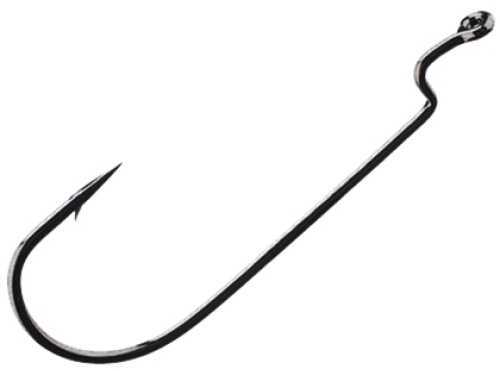 Owner All Purpose Worm Hook Black Chrome 5Pk 2/0