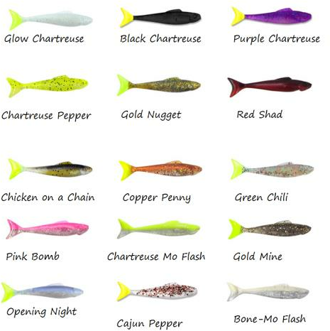 Reaction Bayou Chub Minnow 10Pk 3In Cajun Pepper Chartreuse Md#: RBC35-131-10