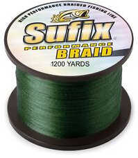 Suffix Performance Braid 1200Yds 30Lb Lo-Vis Green Fishing Line