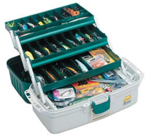 Plano Tackle Box 3 Tray Green & White Md#: 6103-06