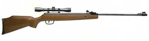 Crosman Optima .177 Pellet Brown Wood Stock Break Barrel With 4x32 Scope Single Shot 1200 Feet Per Second Co1k77x