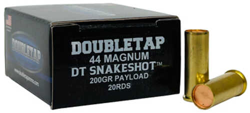 DoubleTap Ammunition SnakeShot 44 Magnum 200 Grain #9 Shot with Hardcast Full Wadcutter 20 Round Box 44MSS2