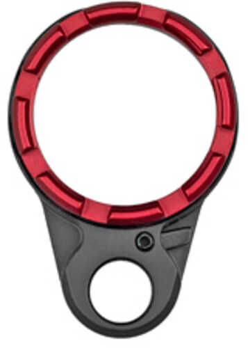 Fortis Manufacturing Inc. Light Weight K2 Castle Nut and End Plate Black and Red Anodized Finish LE-