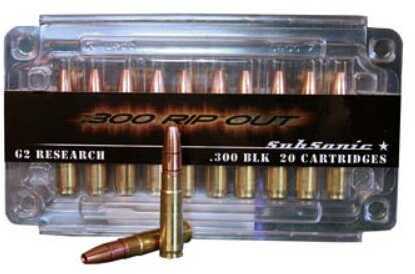 300 AAC Blackout 200 Grain Lead Free Rounds G2 Research Ammunition